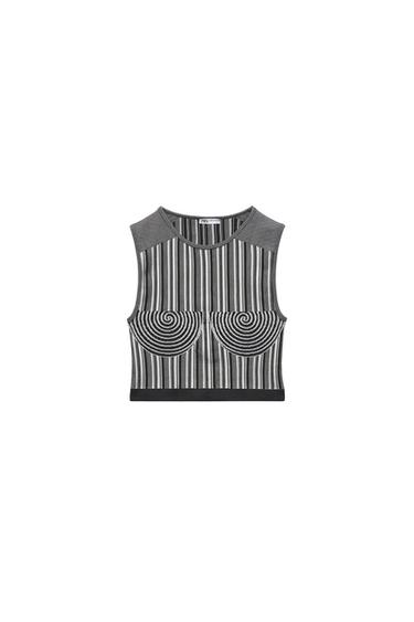 NEOPRENE-EFFECT ZIP-UP SWEATSHIRT