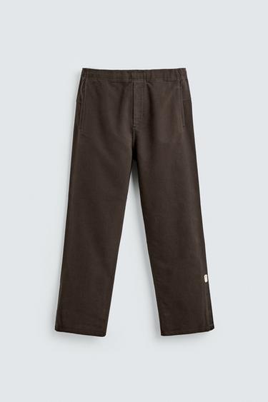 リラックスフィット X SR_A パンツダークブラウンZaraのリラックスフィット X SR_A パンツ - ダークブラウン 