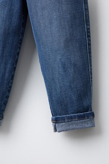 COMFORT BAGGY DENIM TROUSERS - Mid-blue by Zara - Image 3