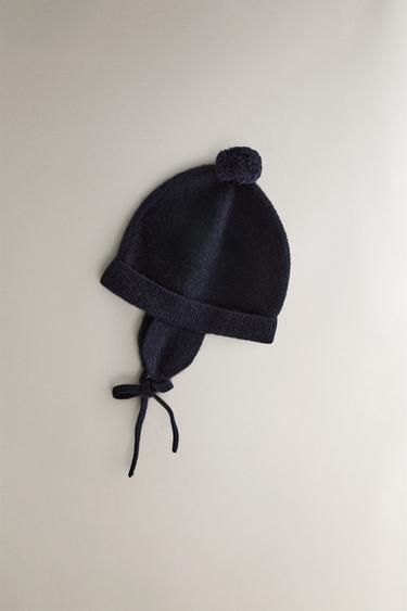 GORRO BEBÉ CASHMERE - Marino de Zara