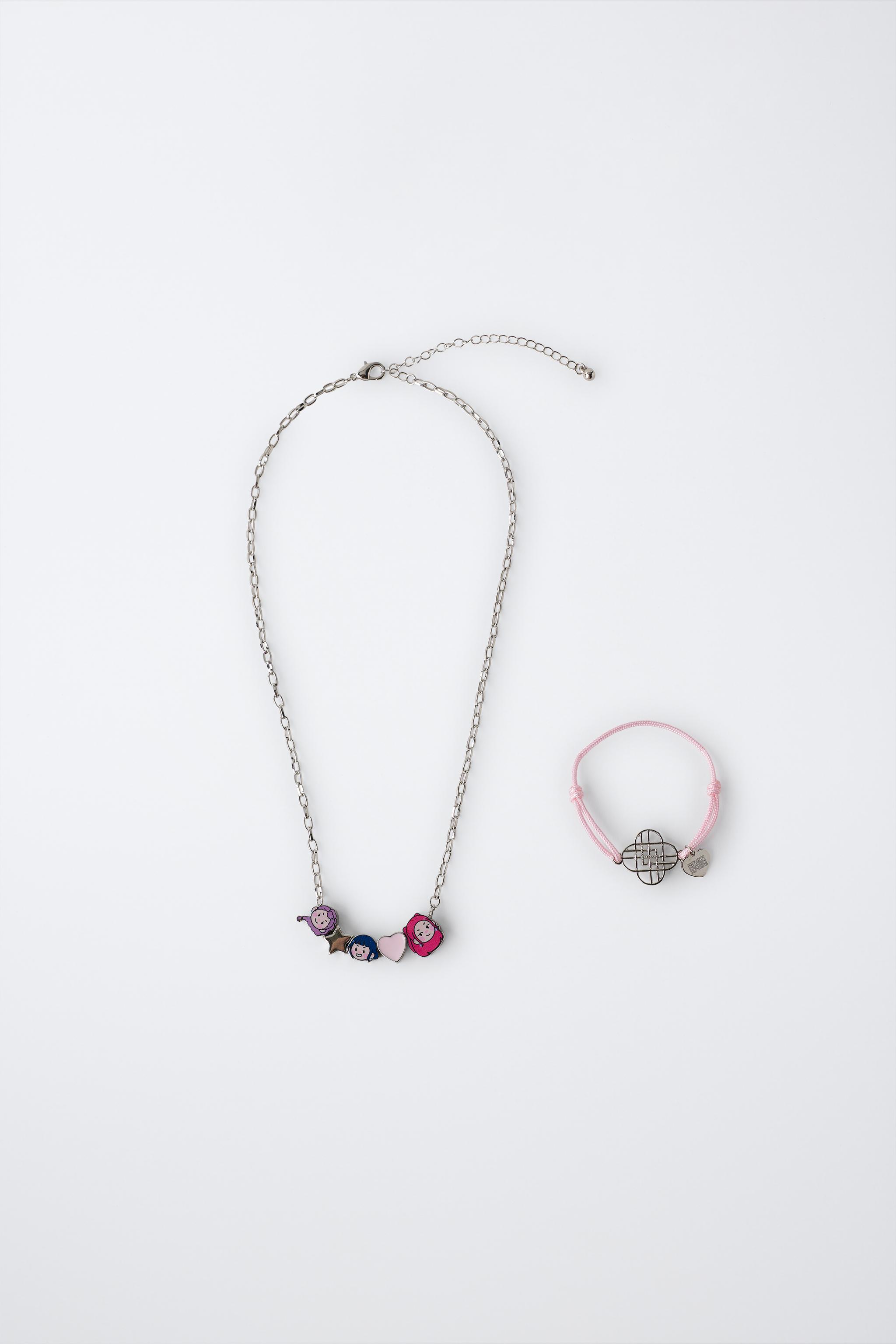 KPOP DEMON HUNTERS™ NETFLIX © NECKLACE AND BRACELET SET — Pink