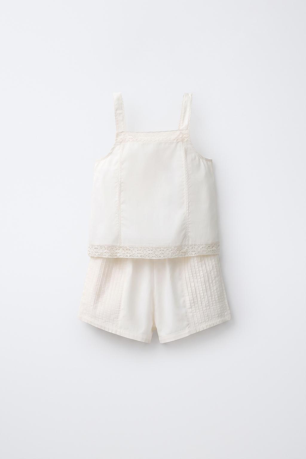 6-14 YEARS/ LACE STRAP PYJAMAS