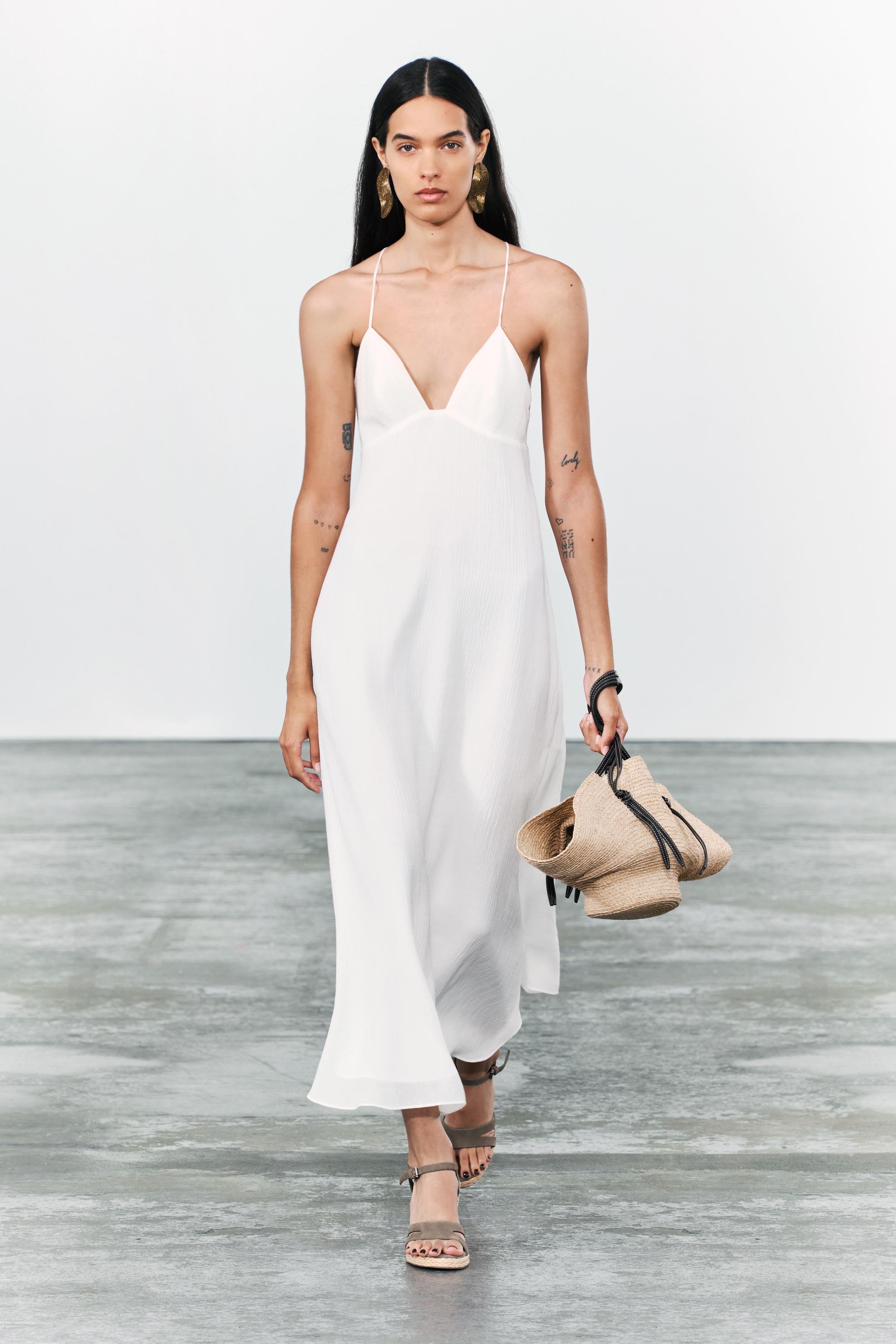 Robe blanche chez zara sale