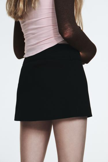 SKORT WITH BELT - Black by Zara - Image 5