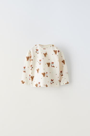 ФУТБОЛКА В РУБЧИК С БАНТАМИ — СВЕТЛЫЙ ЭКРЮ от Zara — изображение 0