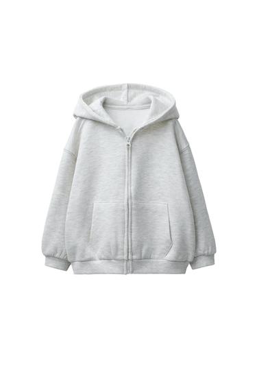 ジッパーフーディグレーマールZaraのジッパーフーディ - グレーマール 