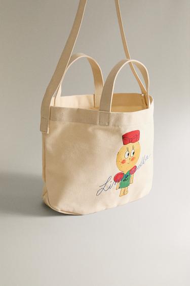 LIMONCELLA X THE ANIMALS OBSERVATORY FABRIC BAG (ADULT) - Ecru by Zara - Image 1