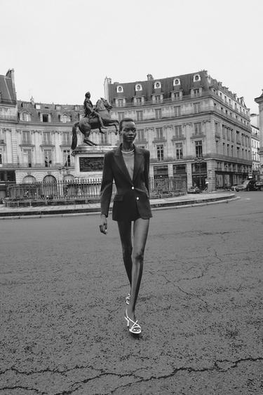 SANDALIA TACÓN HEBILLAS - Blanco de Zara