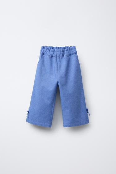 CULOTTES WITH TIE DETAIL - Blue by Zara - Image 0