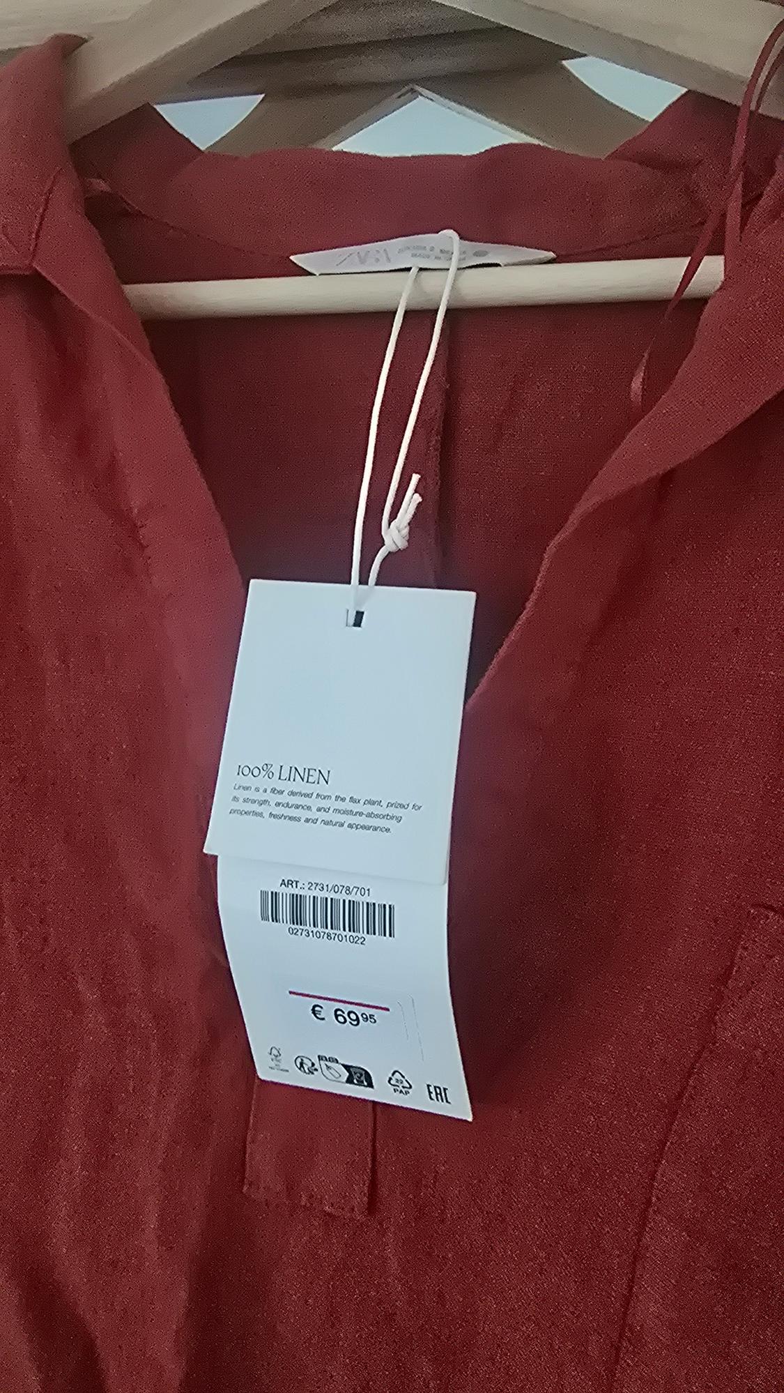 ZW COLLECTION 100% LINEN TUNIC DRESS - Image 3