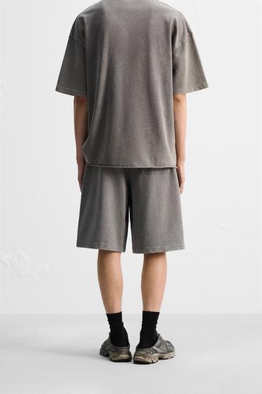 BERMUDA JOGGER BAGGY FIT - Light grey by Zara - Image 2
