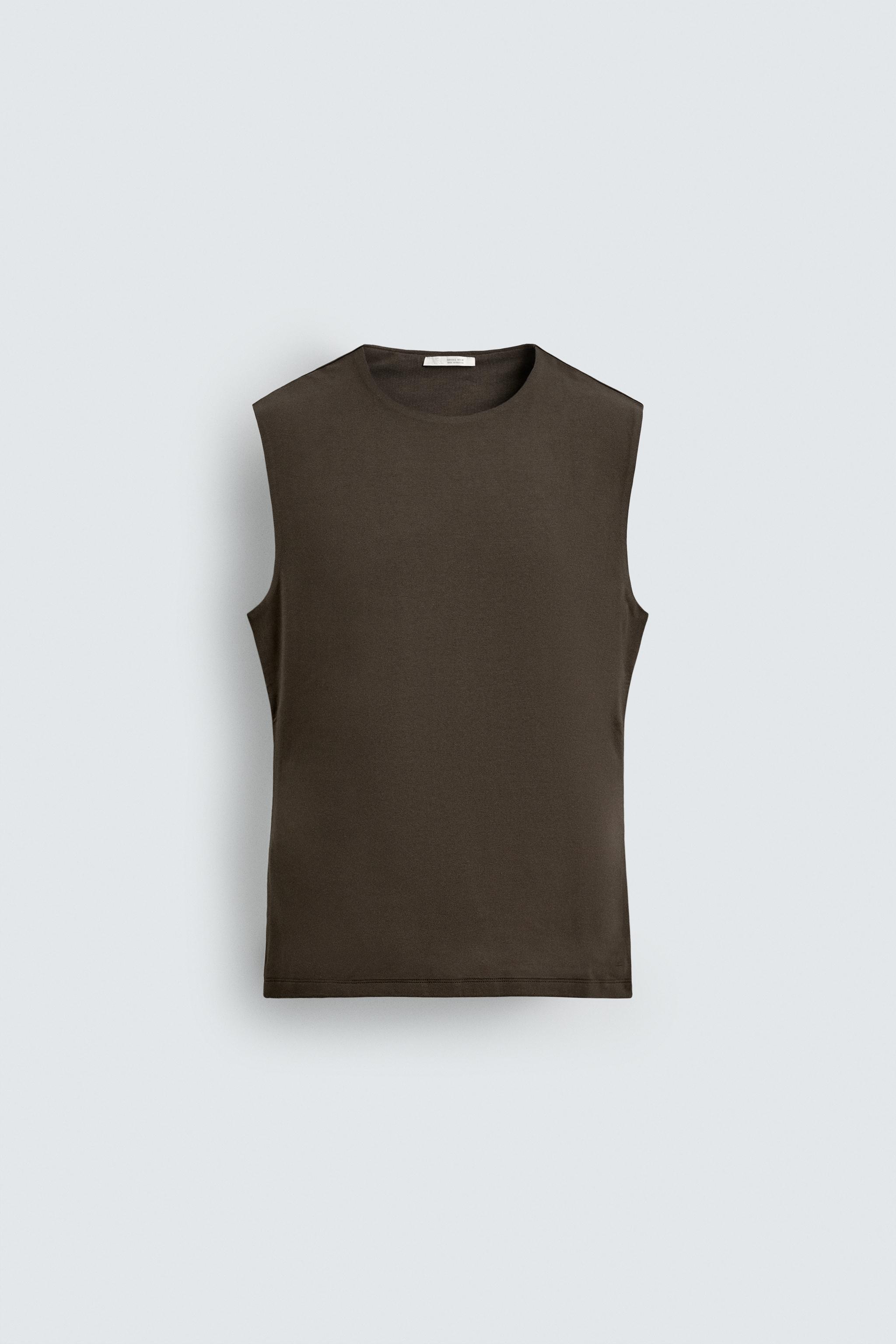 トップス Tankara Vest BUCKLE TWILL WRAP TOP - Mid-green | ZARA Canada