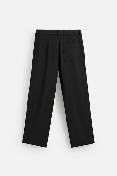 REGULAR FIT SUIT TROUSERS - Black by Zara - Image 5