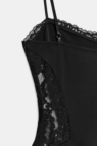 SHORT LACE DRESS - Black by Zara - Image 6