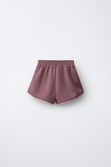 Zaras GYMSHORTS MED KANTBAND - Ljusrosa