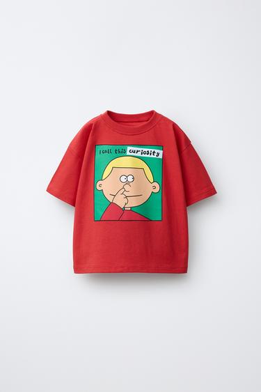 FACE PRINT T-SHIRT - Red by Zara