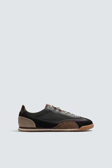 Zara RETRO STYLE SNEAKERS - Black