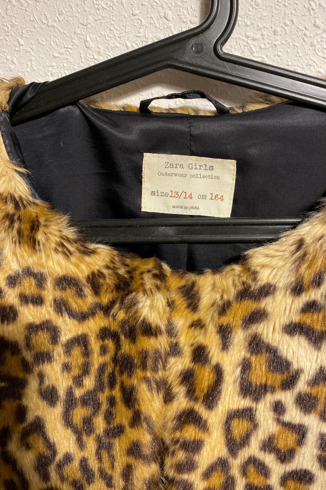 CHAQUETÓN EFECTO PELI ESTAMPADO LEOPARDO - Image 2
