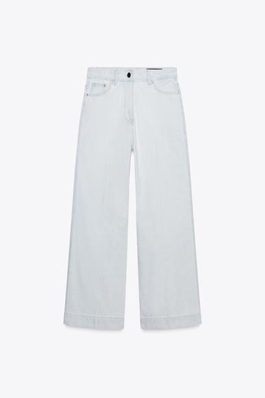 ZWコレクション ルーズフィット ハイウエストジーンズ空色ZaraのZWコレクション ルーズフィット ハイウエストジーンズ - 空色 