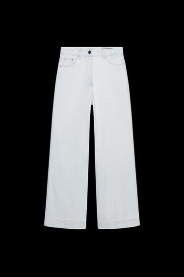 Zara HIGH-WAISTED LOOSE FIT JEANS ZW COLLECTION - Sky blue - Image 0