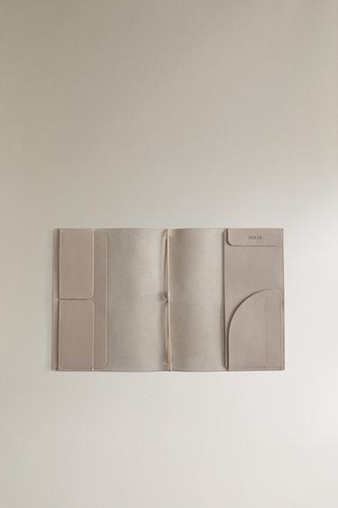 LEATHER BOOK COVER - Grey by Zara - Image 2