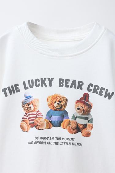 2-6 YEARS/ BEAR AND CHECK PYJAMAS - Ecru by Zara - Image 6