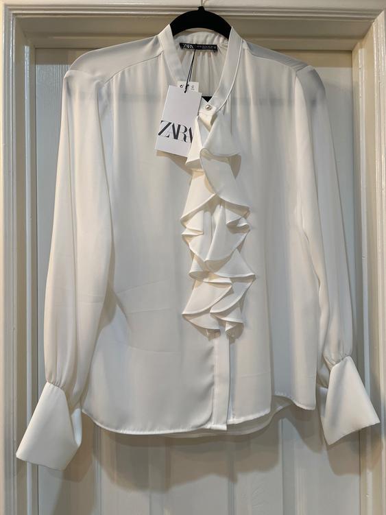 FLOWY SATIN EFFECT SHIRT