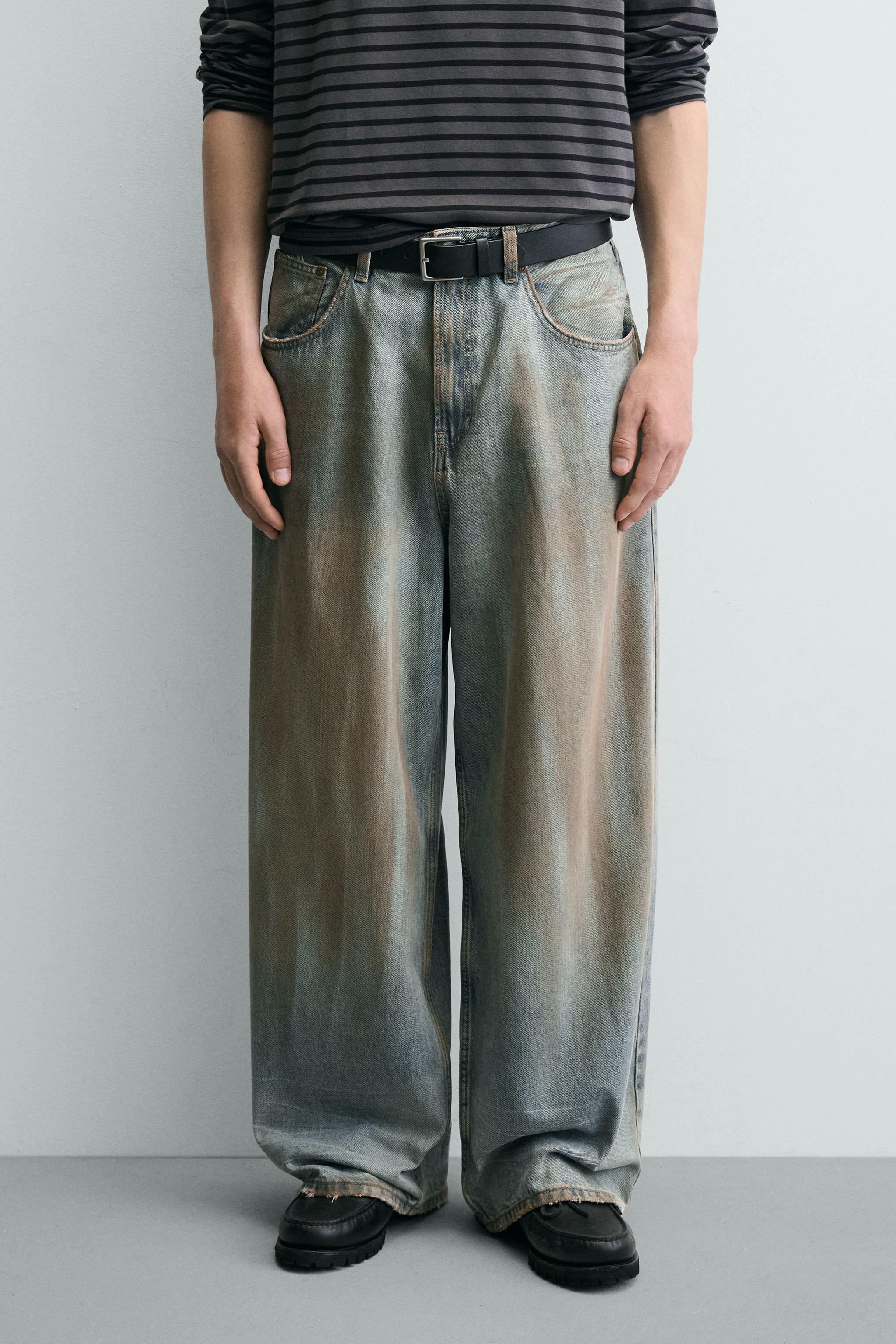 VINTAGE WASH BAGGY FIT JEANS