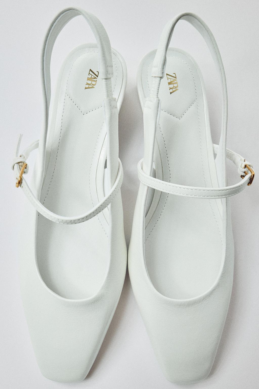 LEATHER SLINGBACK SHOES