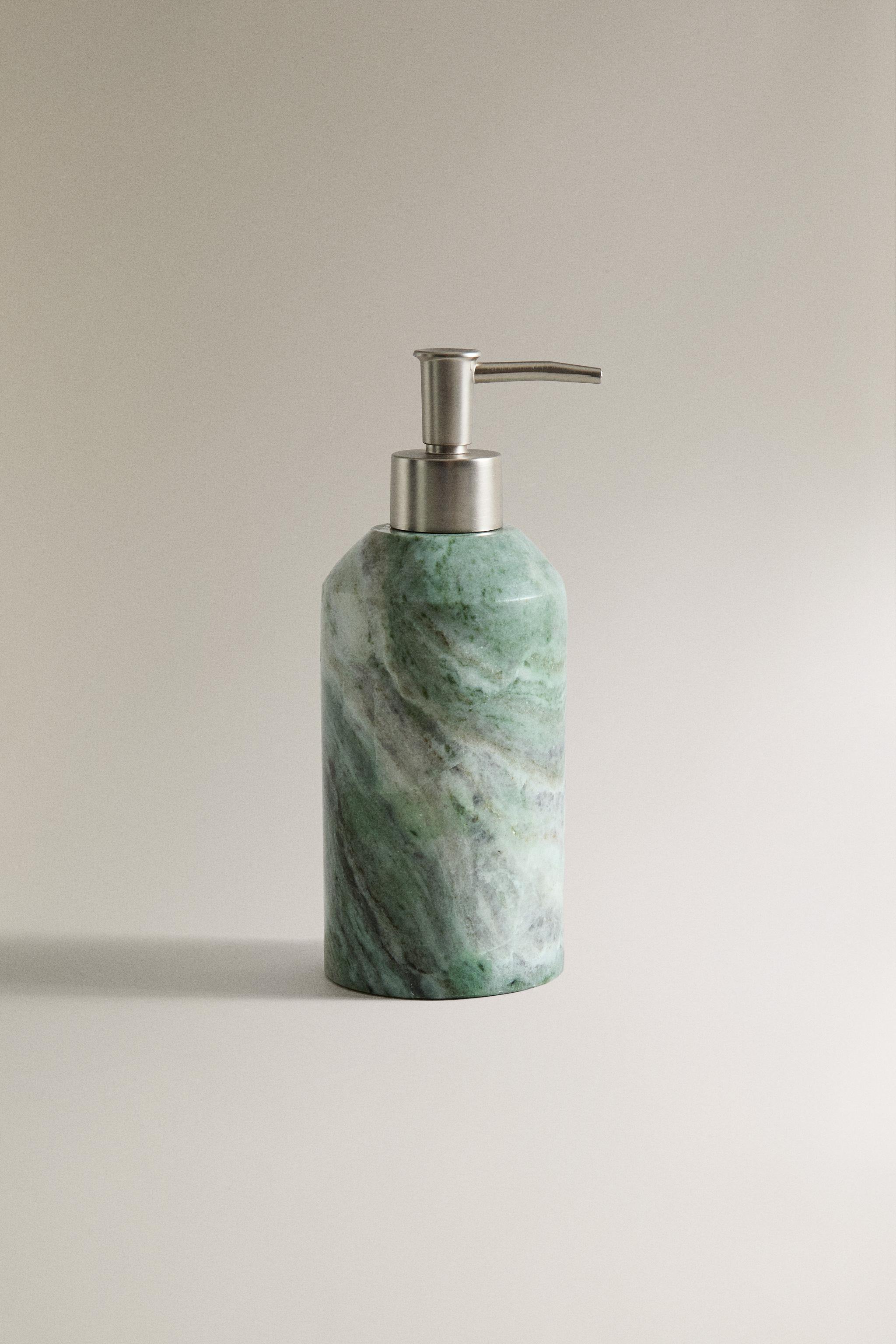 GREEN MARBLE SOAP DISPENSER