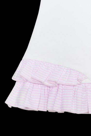 TOP PALABRA DE HONOR COMBINADO - Blanco de Zara