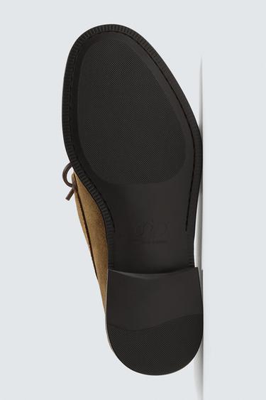 LEATHER DRESS LOAFERS - Beige by Zara - Image 6