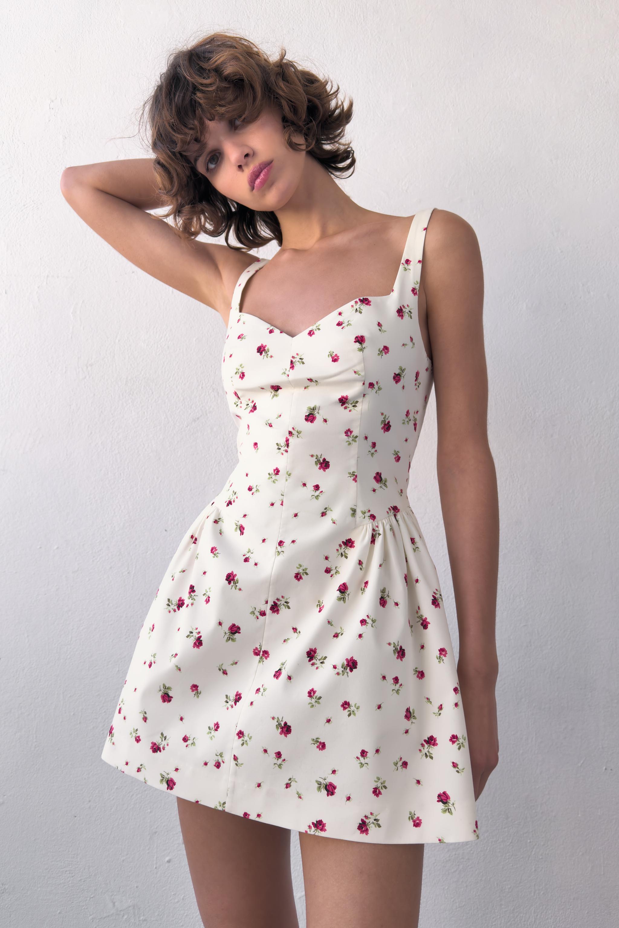 ROBE VOLUME À IMPRIMÉ FLEURI