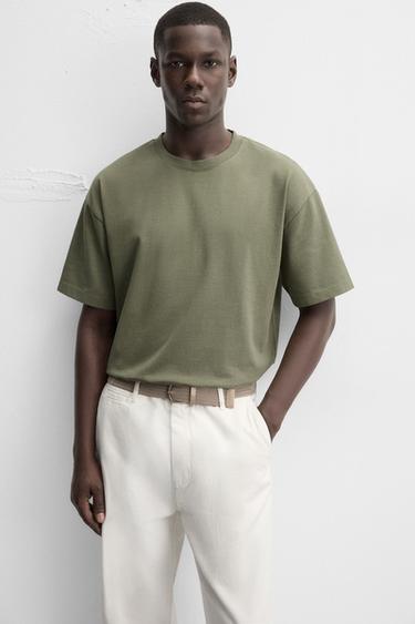 CEINTURE TRESSÉE ÉLASTIQUE - Beige de Zara - Image 1