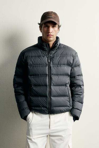 WATER-REPELLENT PADDED JACKET - Anthracite grey by Zara