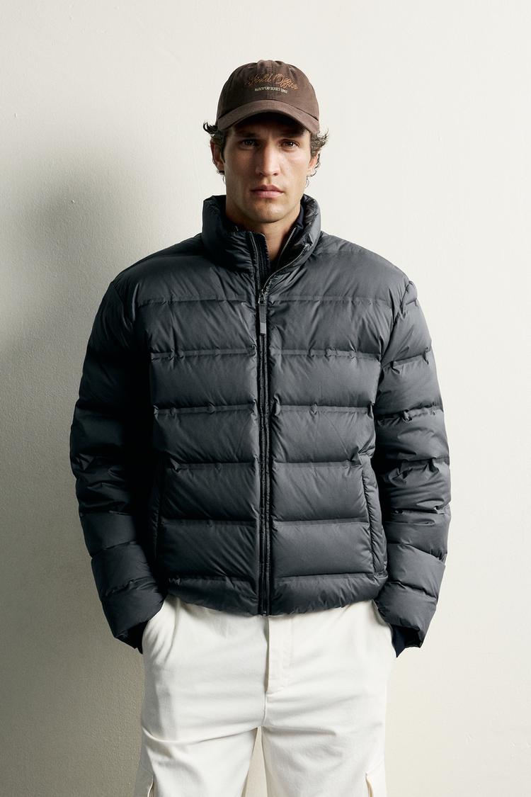 WATER-REPELLENT 80/20 DOWN JACKET — Anthracite grey