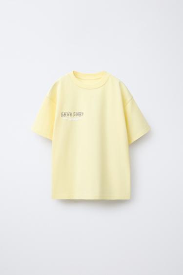 SURF PRINT T-SHIRT - Yellow by Zara - Image 0