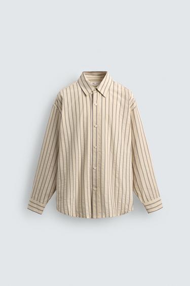 Zara RELAXED FIT STRIPED SHIRT - 180