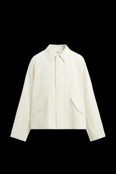 JACKE AUS BAUMWOLLE UND LEINEN – LIMITED EDITION - Cremefarben von Zara - Bild 0