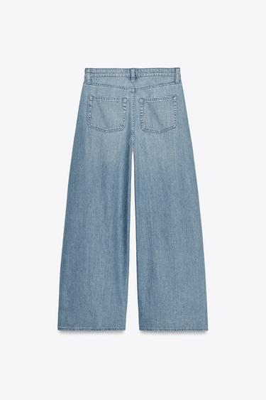 ZW COLLECTION HIGH-WAIST BAGGY JEANS - Blue by Zara - Image 2
