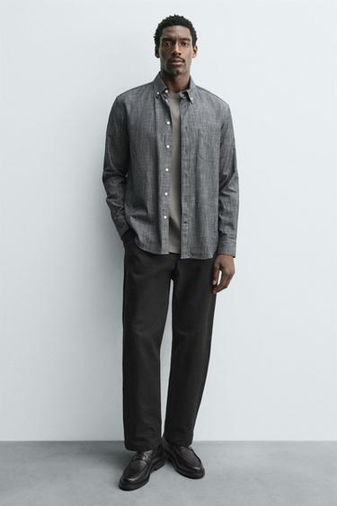 MOCASSINS EN CUIR MASQUE - Noir de Zara - Image 1