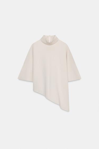Zara ASÜMMEETRILINE INTERLOCK-KEEP - Ecru