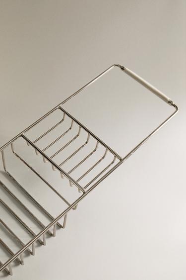METAL BATHROOM TRAY - Silver by Zara - Image 1