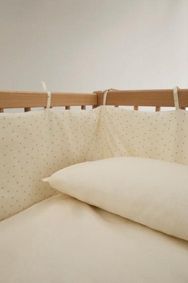 TOUR DE LIT BÉBÉ FLEURS - Vert de Zara - Image 1