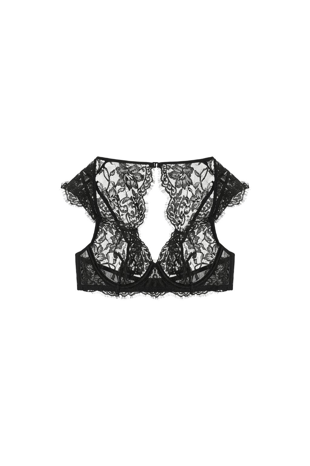 UNDERWIRE LACE SLEEVE BRA - image 3