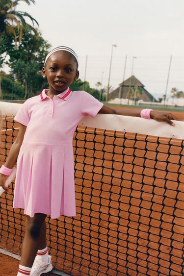 ROBE PIQUÉ COL POLO - Rose de Zara
