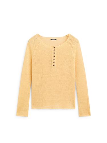 Zara Knit sweater with collar detail - Pearl / Beige - Image 0