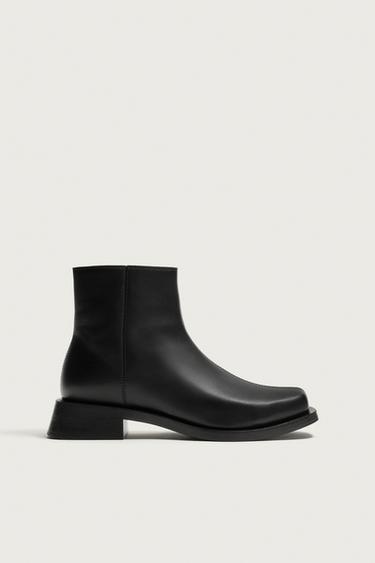 BOTA PESPUNTES - Negro de Zara