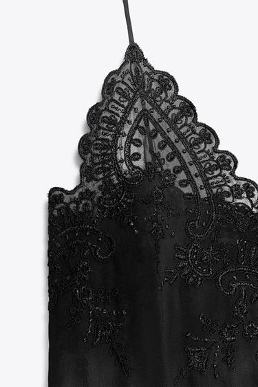 TOP STYLE LINGERIE DENTELLE ZW COLLECTION - Noir de Zara - Image 7