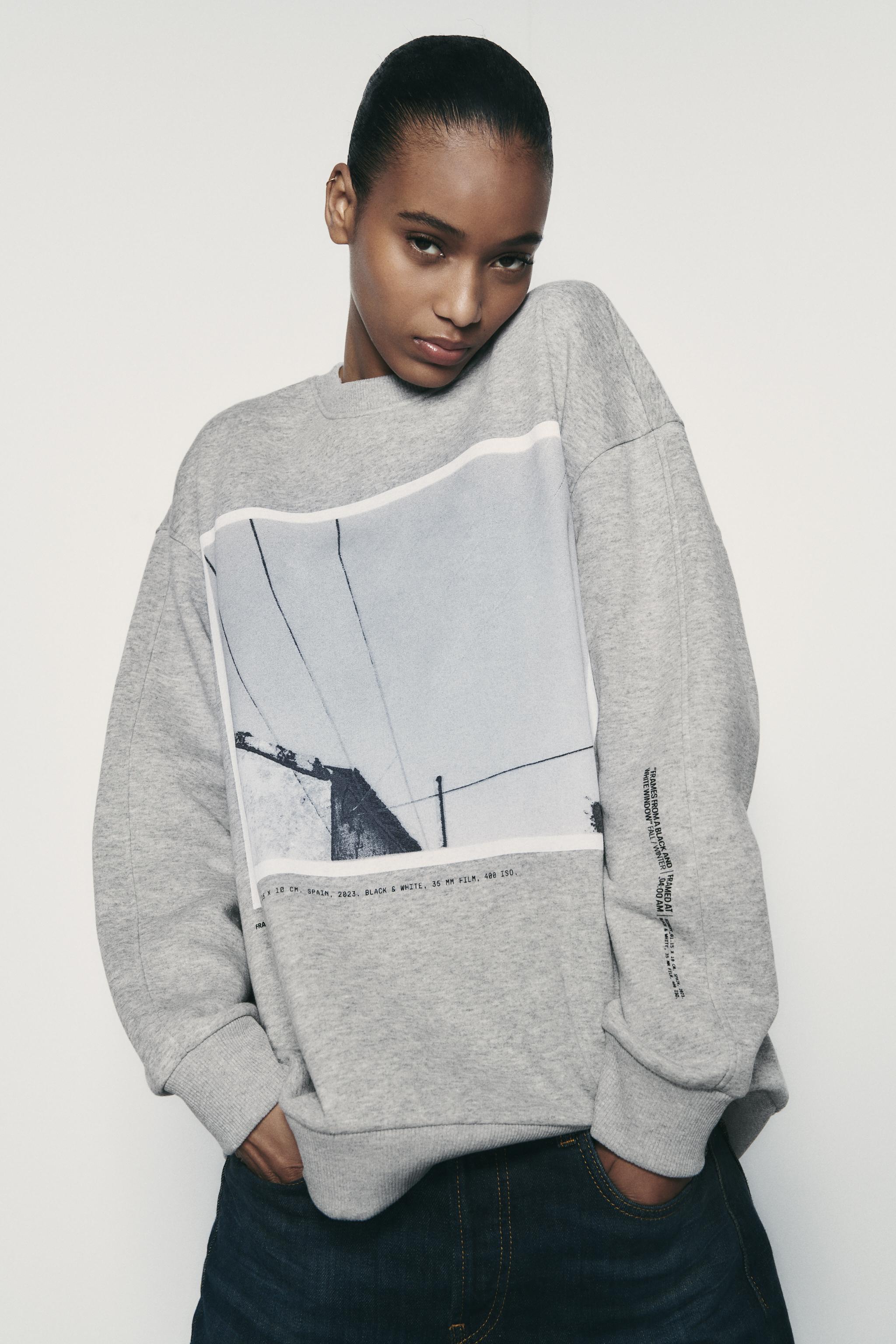 Zara graphic sales sweatshirt